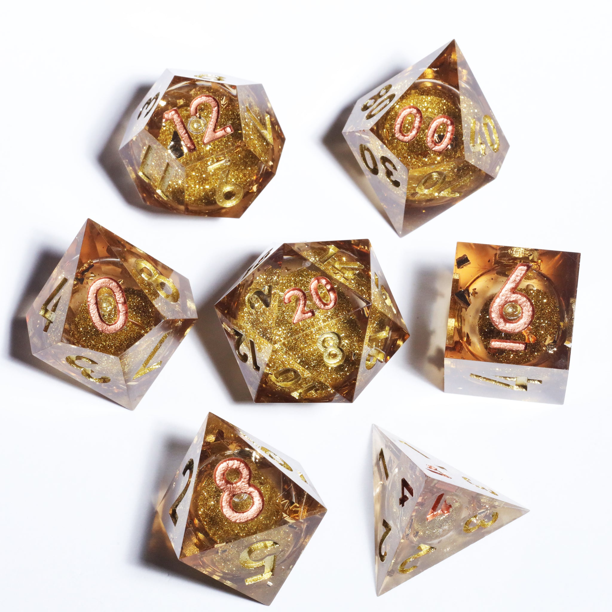 Sands of Time Sharp Edge Polyhedral Dice Set