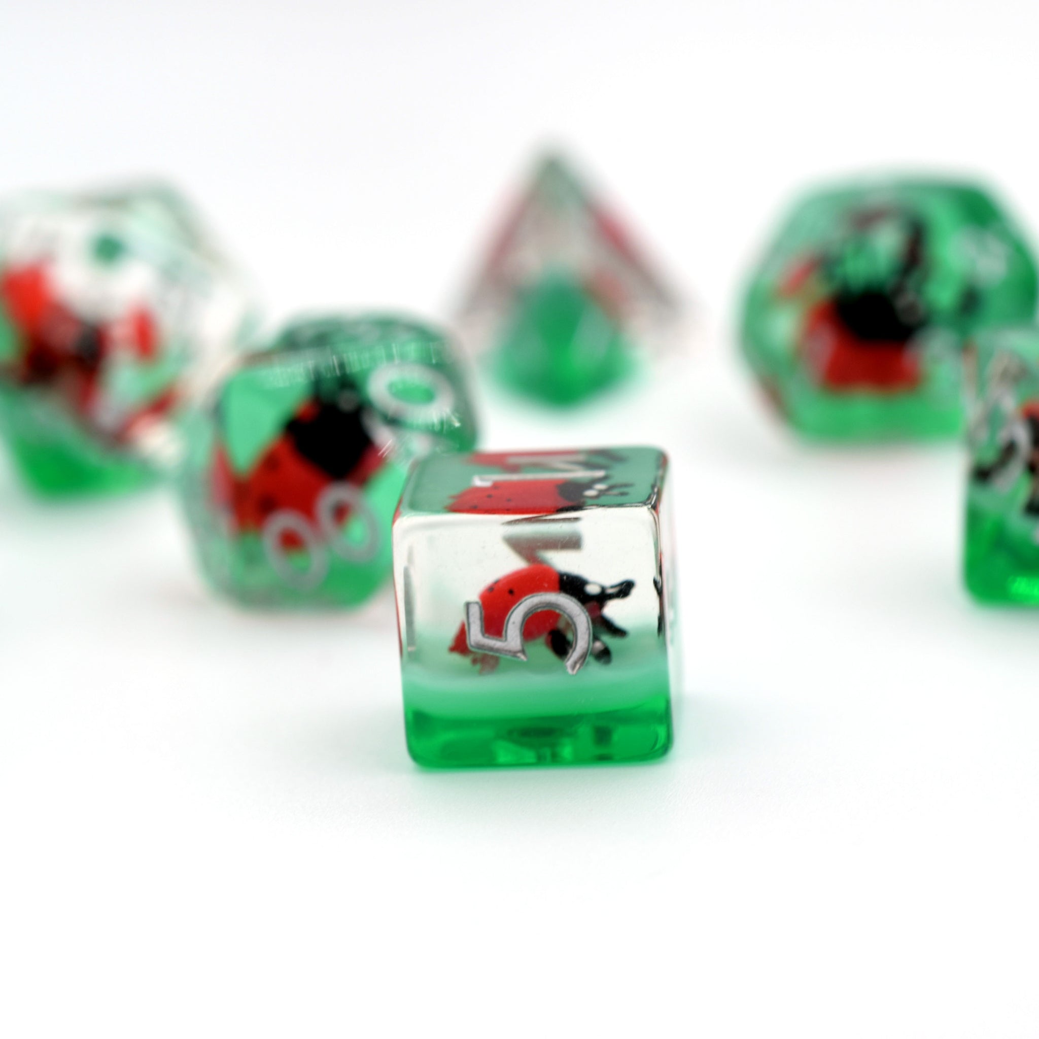 Ladybug Polyhedral Dice Set
