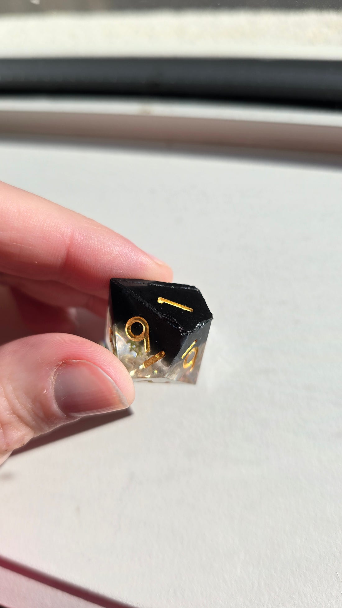 RWA SAMPLE - Clear Black Green Wisp