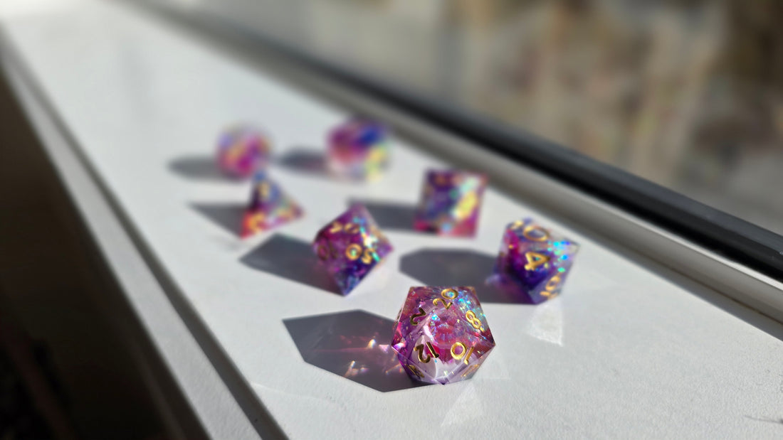 RWA SAMPLE - Pink Purple Clear Glitter