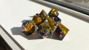 RWA SAMPLE - Yellow Purple Glitter