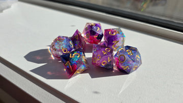 RWA SAMPLE - Pink Purple Clear Glitter