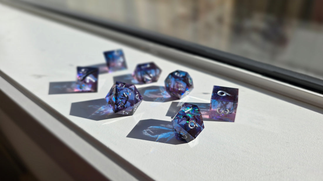 RWA SAMPLE - Purple Black Wisp Foil