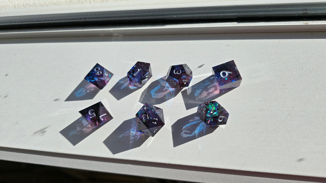 RWA SAMPLE - Purple Black Wisp Foil