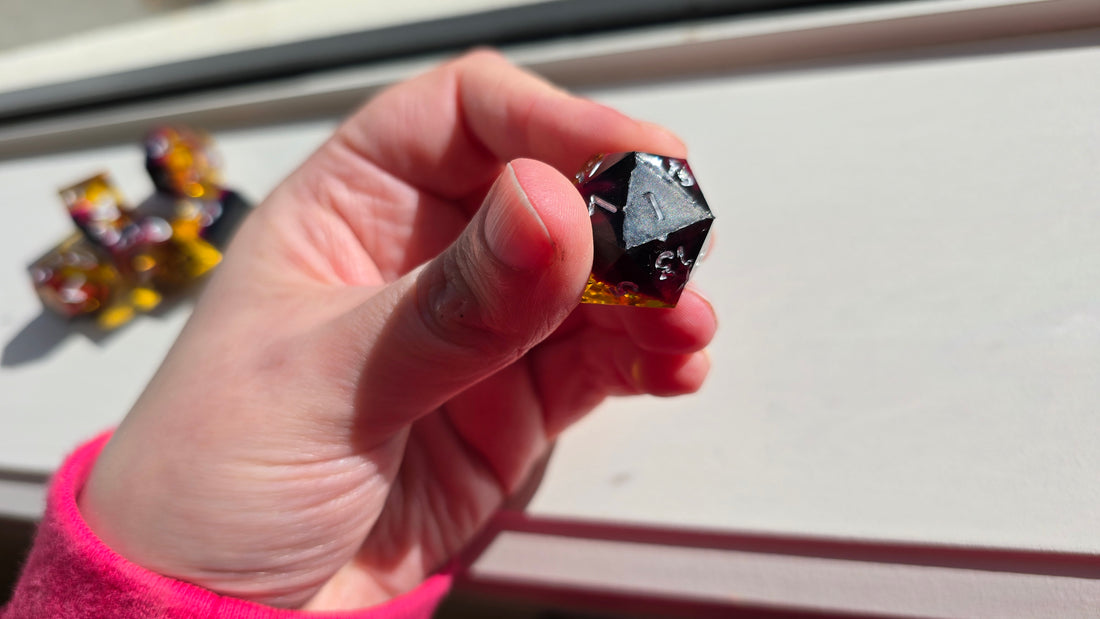 RWA SAMPLE - Yellow Pink Dark Purple Glitter