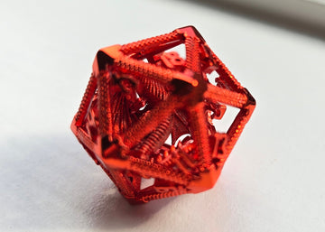 RWA ADVENT 2025 - Red Caged Dragon D20 Metal Dice