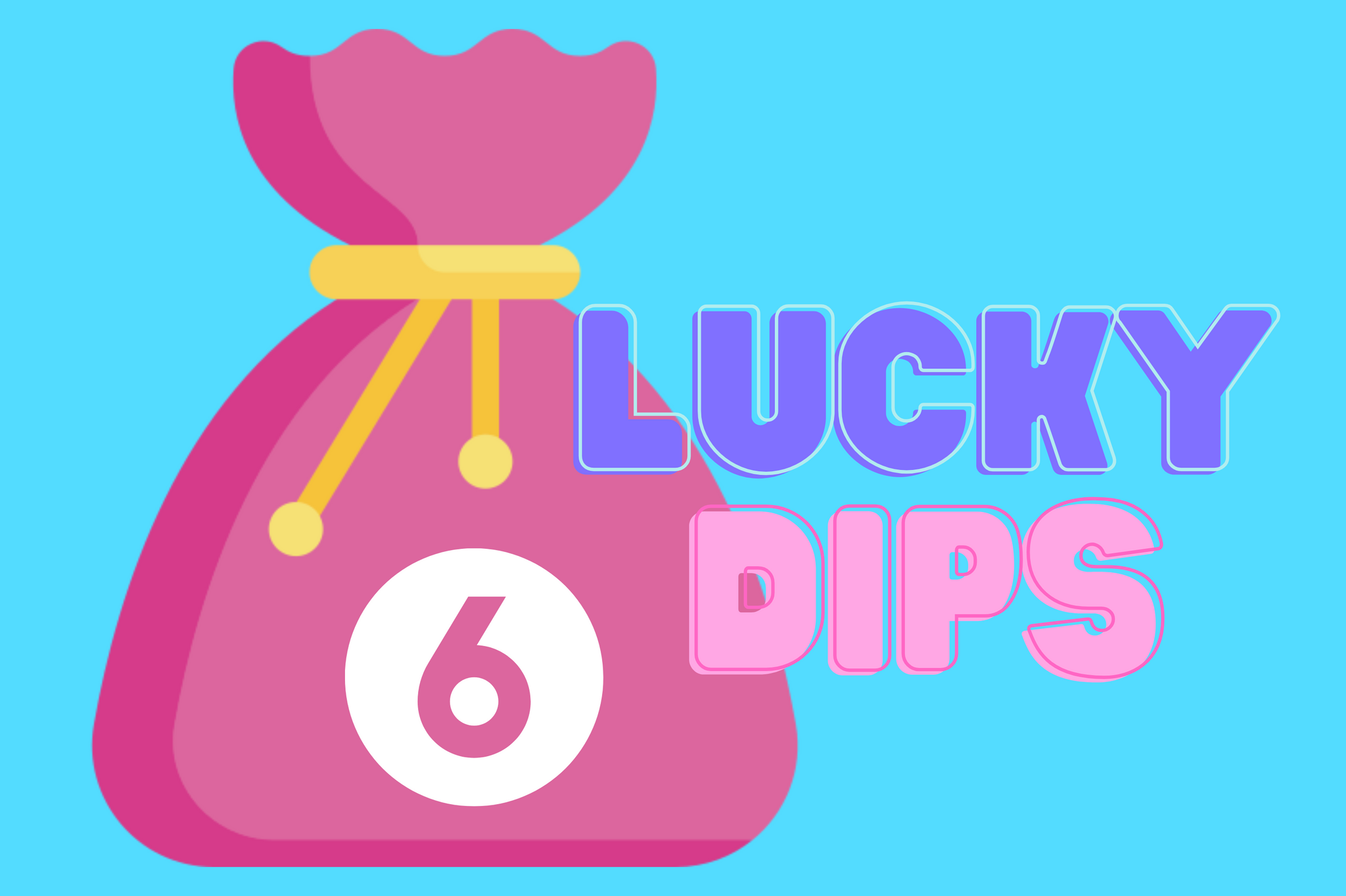 6x Lucky Dip Dice Bag