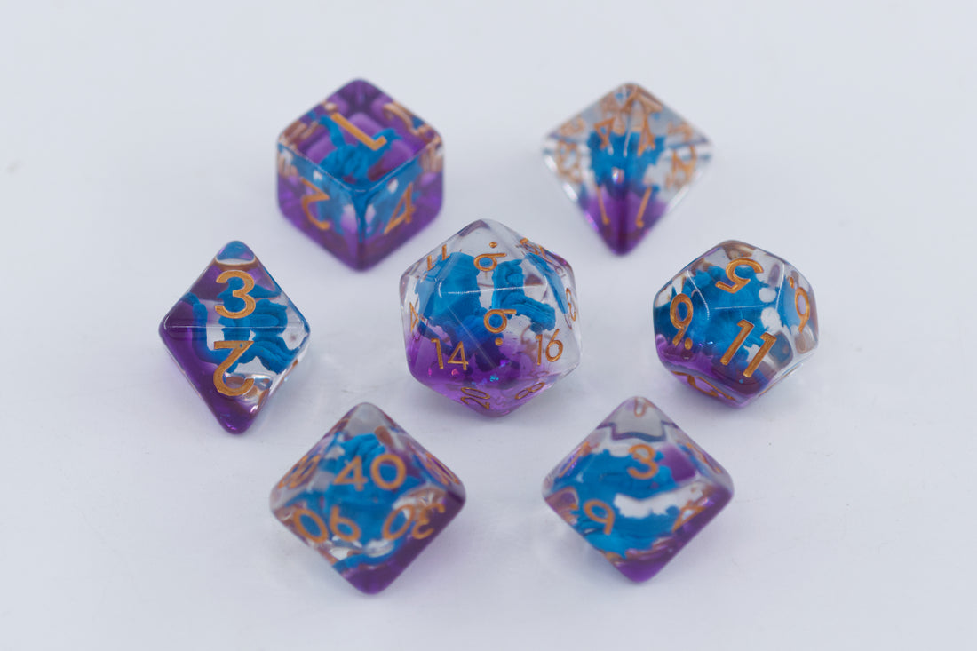 Blue Hydra Dnd Dice Set
