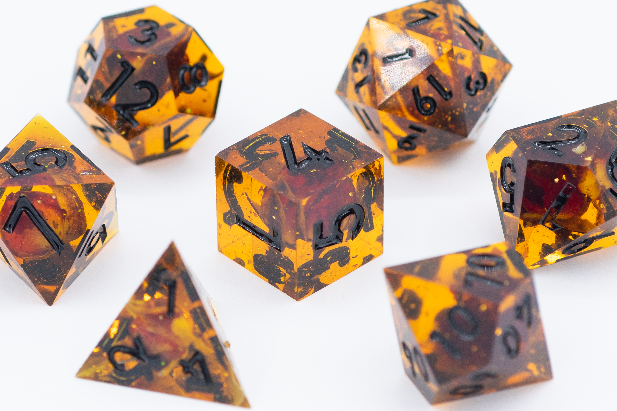 Flower of Death Sharp Edge Polyhedral Dice Set