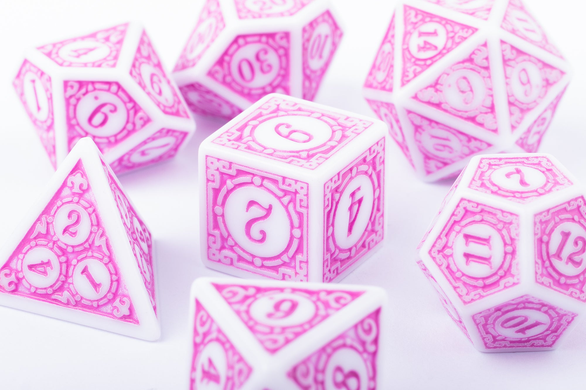 Font of Magic Pink Polyhedral Dice Set
