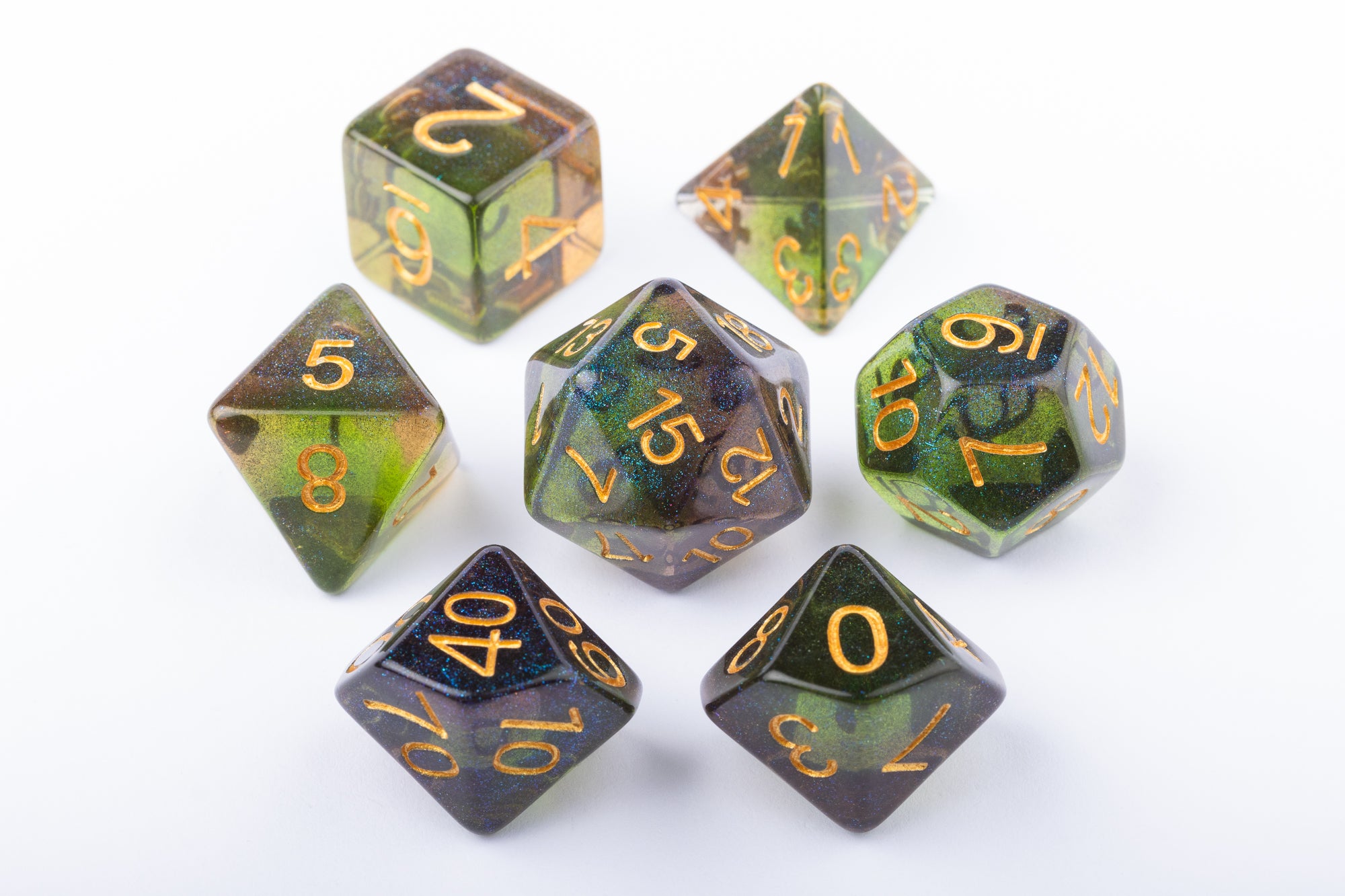 Forest Floor Polyhedral Dice Set