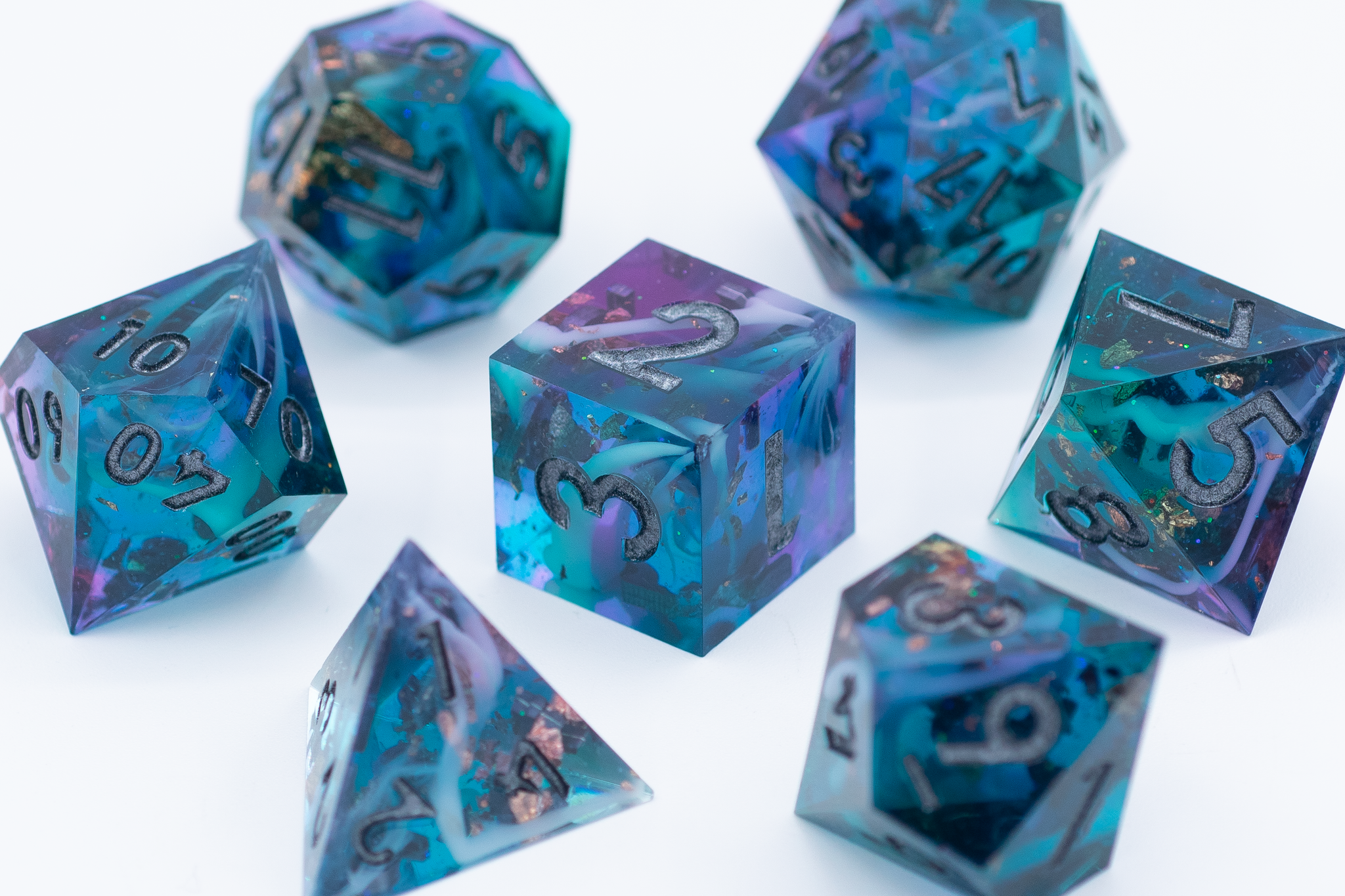 Ice Age Sharp Edge Polyhedral Dice Set