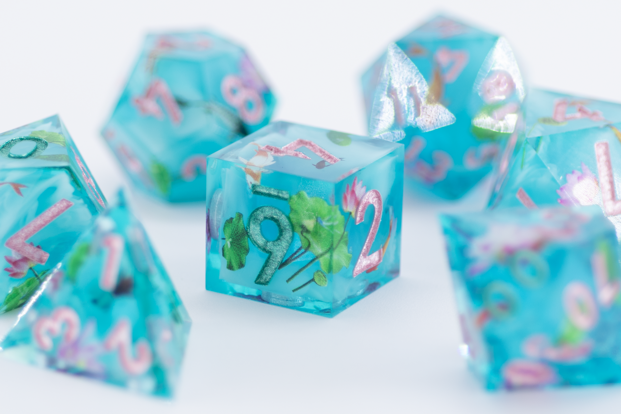 Koi Pond Sharp Edge Dnd Dice Set