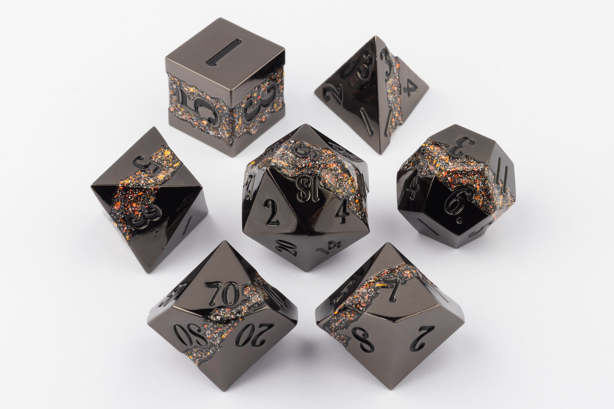 Subterranean Flow Polyhedral Dice Set