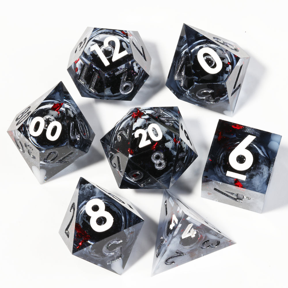 Wormhole Sharp Edge Polyhedral Dice Set