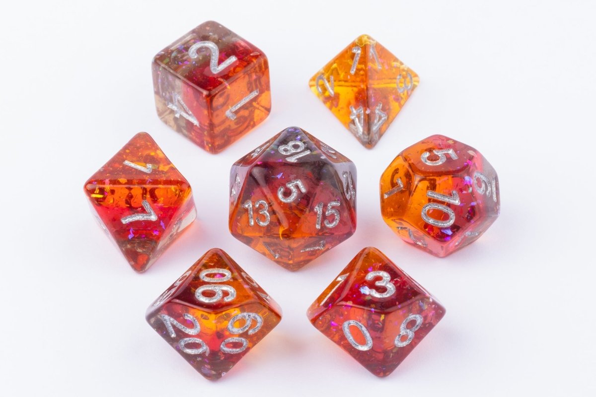 Arcane Amber Dnd Dice Set - Roll With Advantage