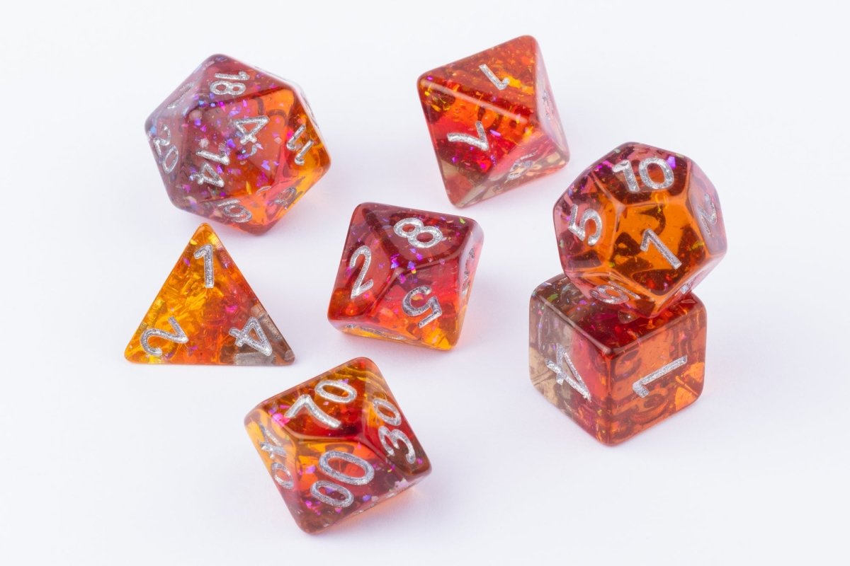 Arcane Amber Dnd Dice Set - Roll With Advantage