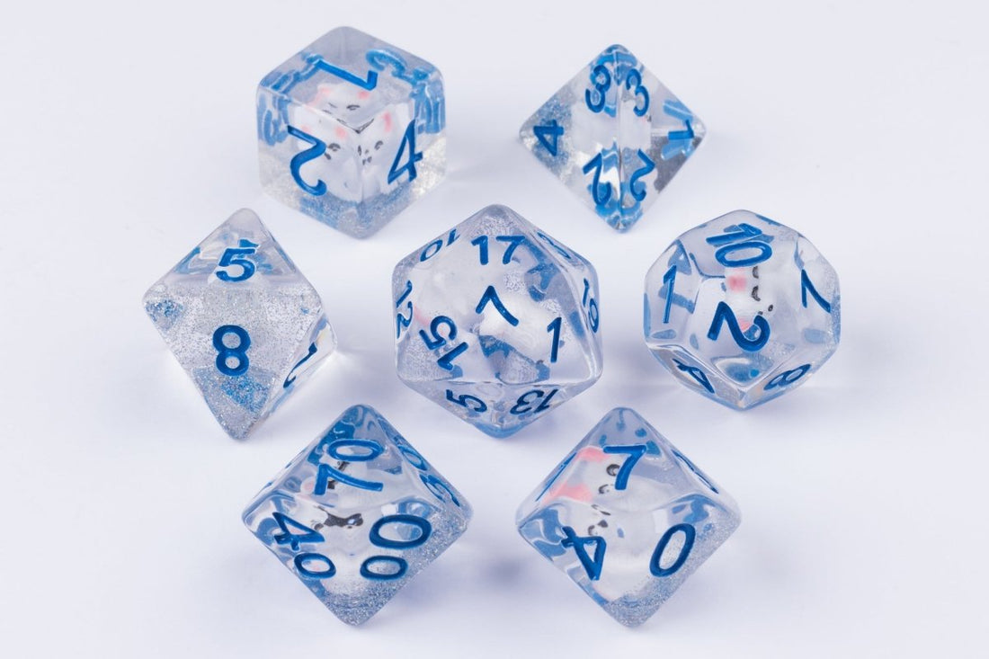 Arctic Fox Dnd Dice Set - Roll With Advantage