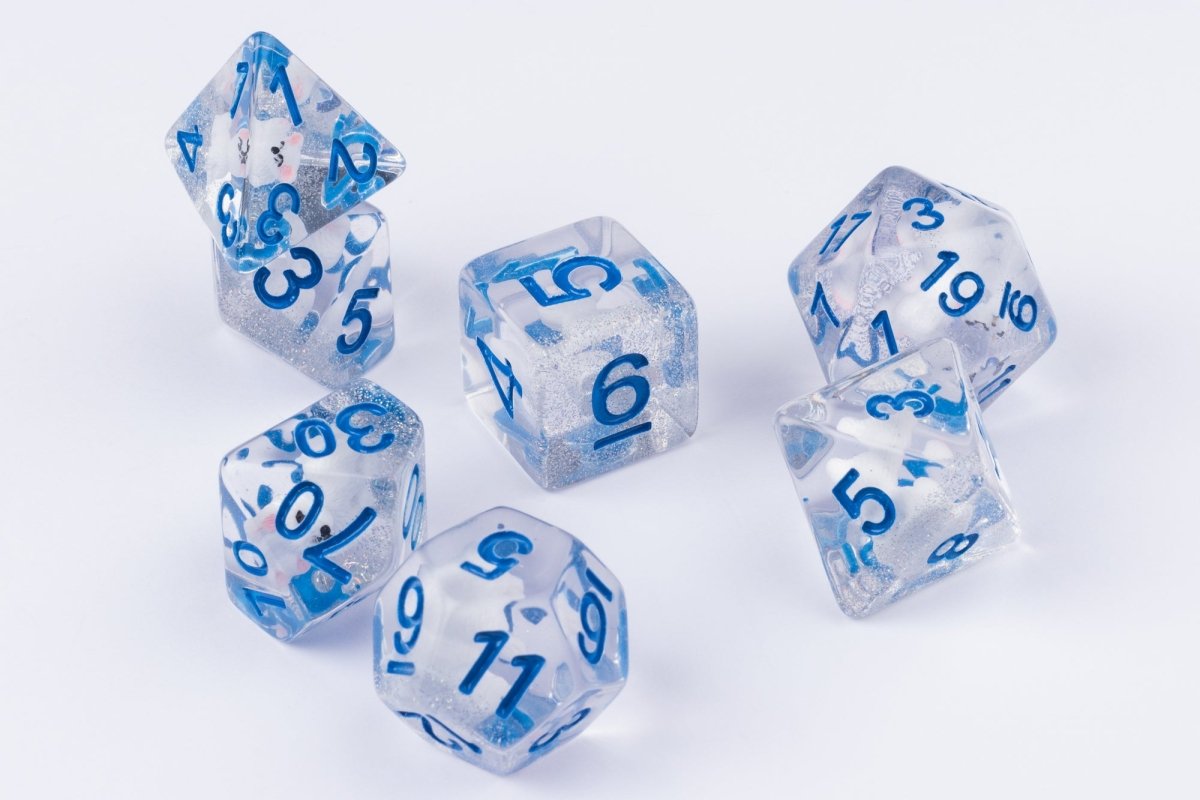 Arctic Fox Dnd Dice Set - Roll With Advantage