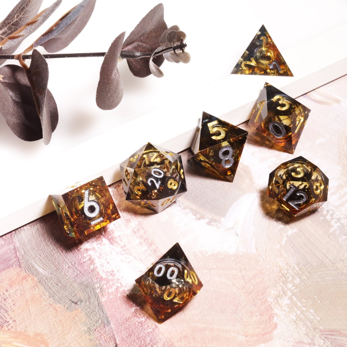 Ashbringer Sharp Edge Dnd Dice Set - Roll With Advantage