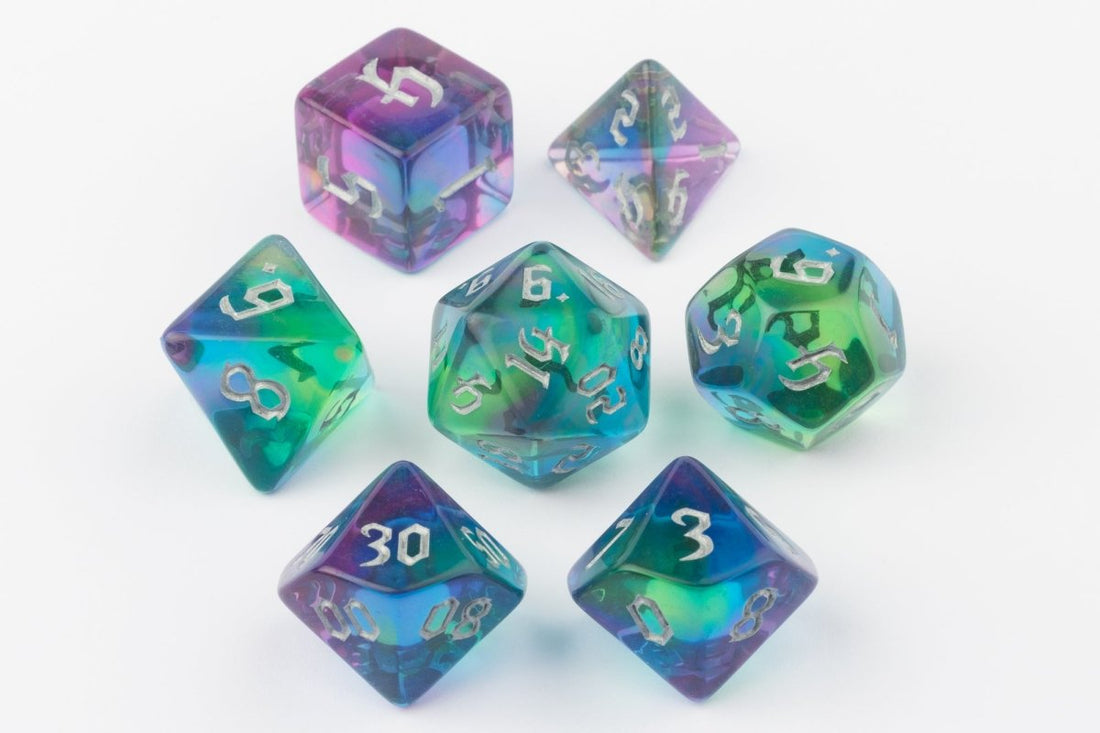 Aurora Dnd Dice Set - Roll With Advantage