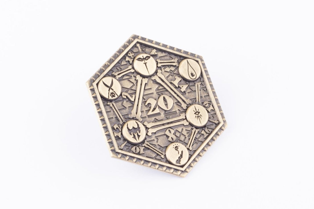 Bronze D2 Metal Coin - Roll With Advantage