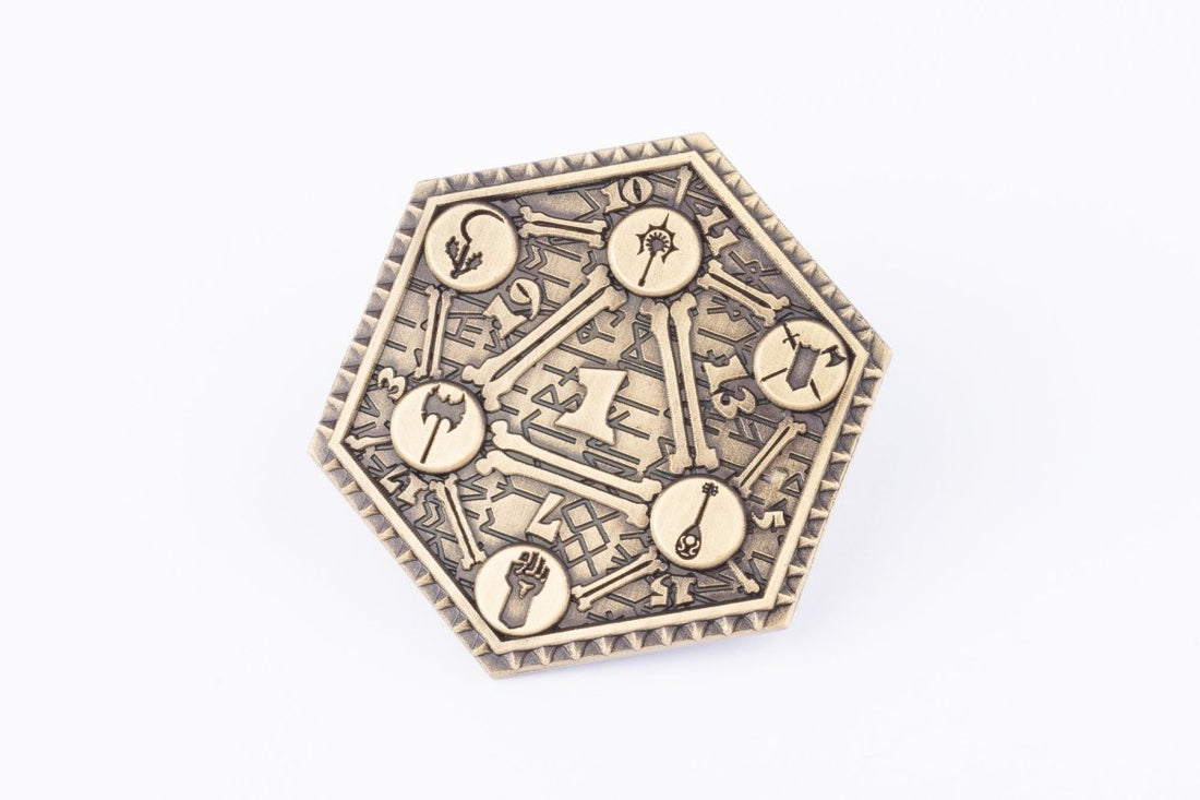 Bronze D2 Metal Coin - Roll With Advantage