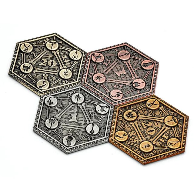 Bronze D2 Metal Coin - Roll With Advantage