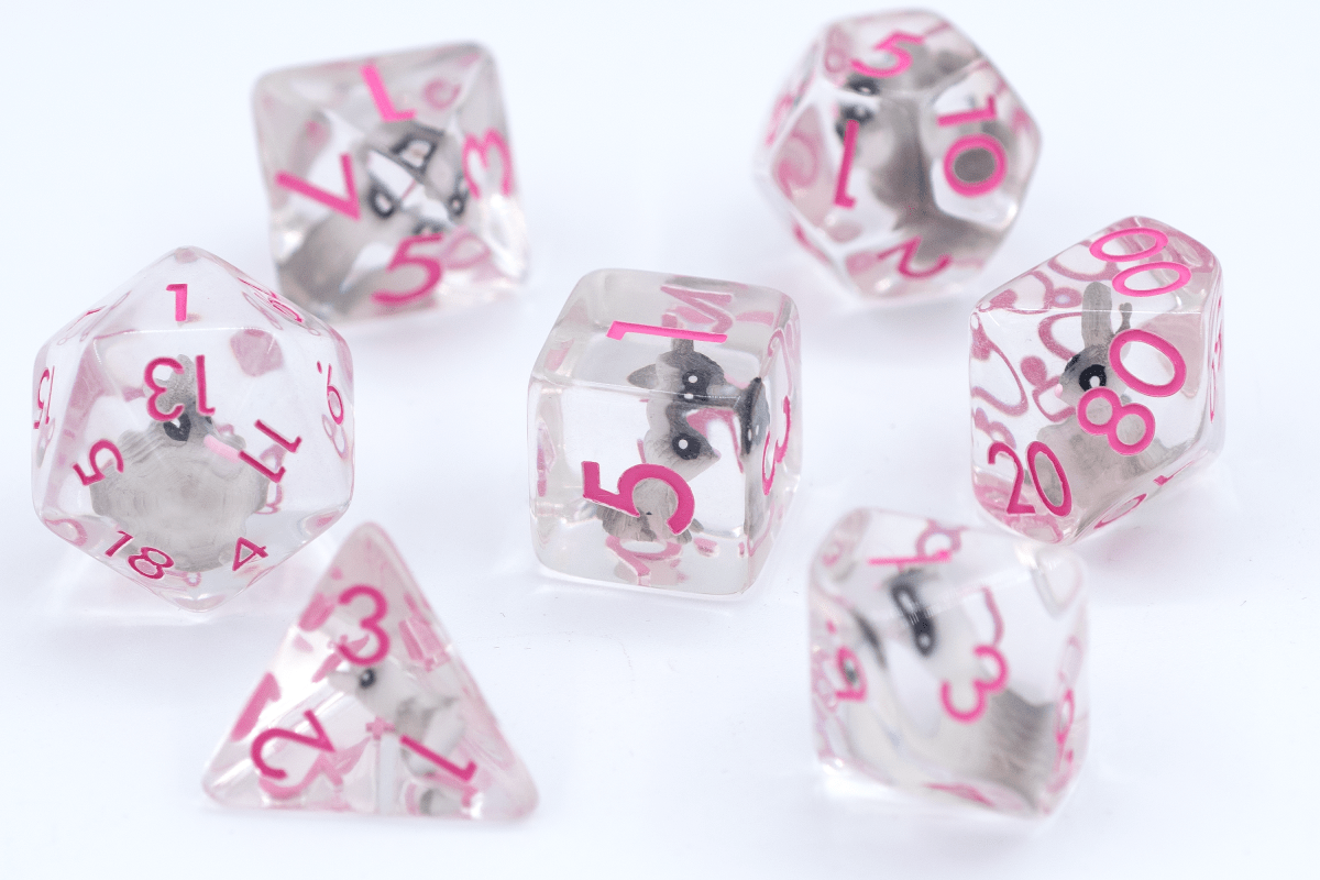 Bunny Rabbit Dnd Dice Set - Roll With Advantage