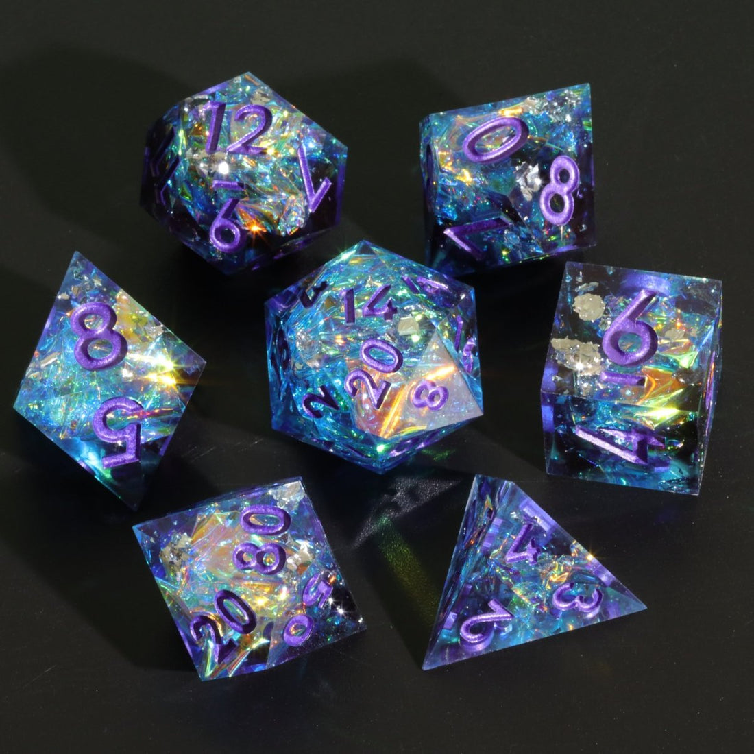 Call For Aid Sharp Edge Dnd Dice Set - Roll With Advantage