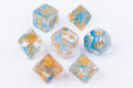 Cerulean Shimmer Dnd Dice Set - Roll With Advantage