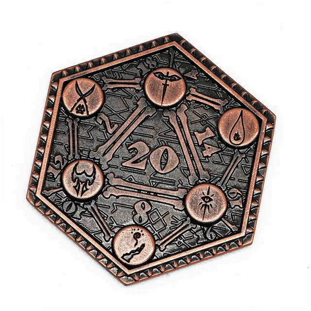 Copper D2 Metal Coin