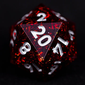 Crimson Torment Sharp Edge Dnd Dice Set - Roll With Advantage