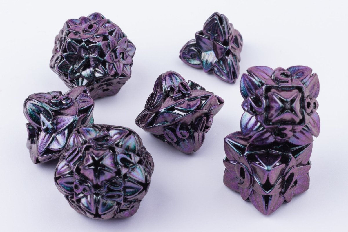Deadly Nightshade Dnd Metal Dice Set - Roll With Advantage
