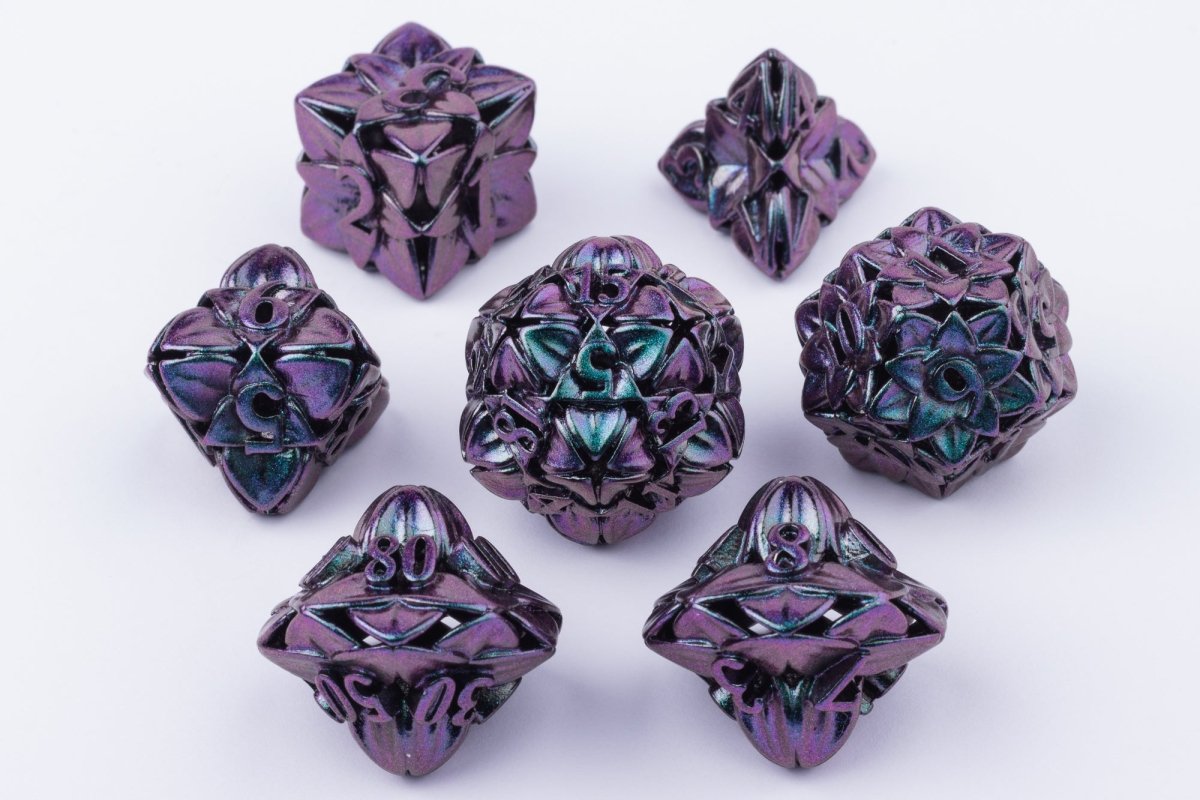Deadly Nightshade Dnd Metal Dice Set - Roll With Advantage