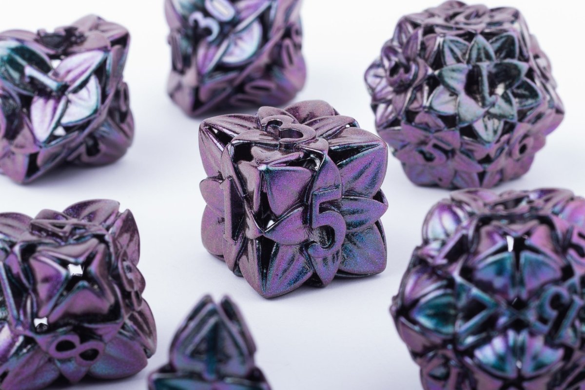 Deadly Nightshade Dnd Metal Dice Set - Roll With Advantage