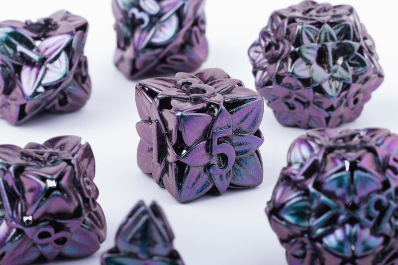 Deadly Nightshade Dnd Metal Dice Set - Roll With Advantage