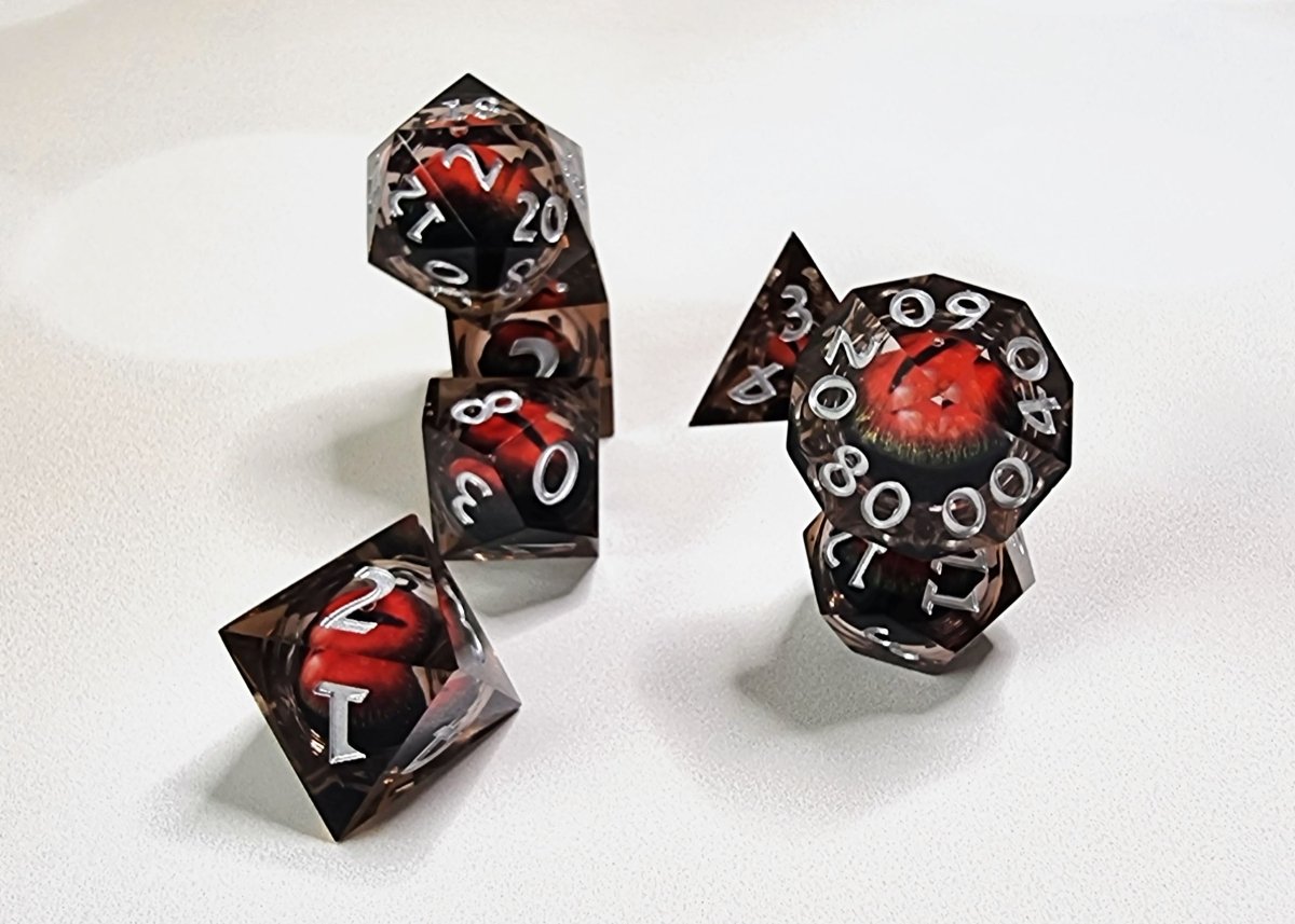 Devil's Eye Roving Eyes Dnd Dice Set - Roll With Advantage