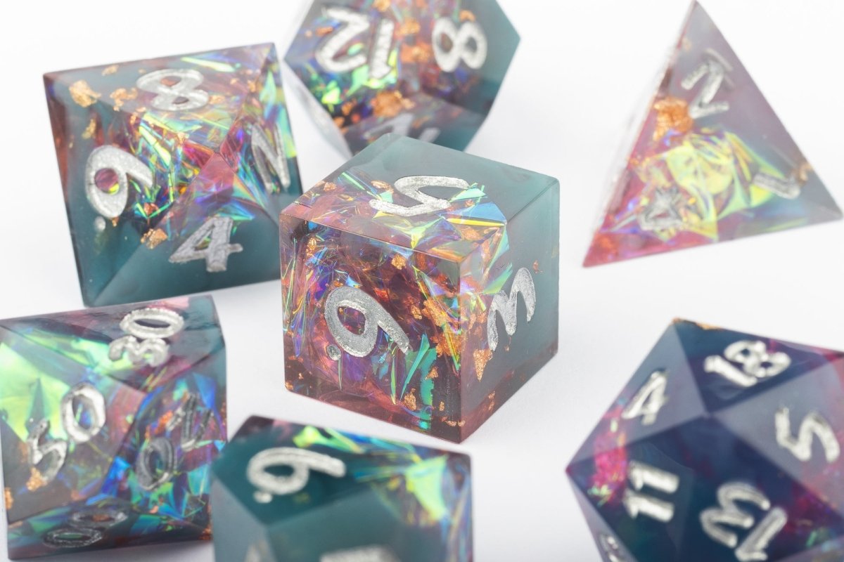 Dilithium Crystal Dnd Dice Set - Roll With Advantage