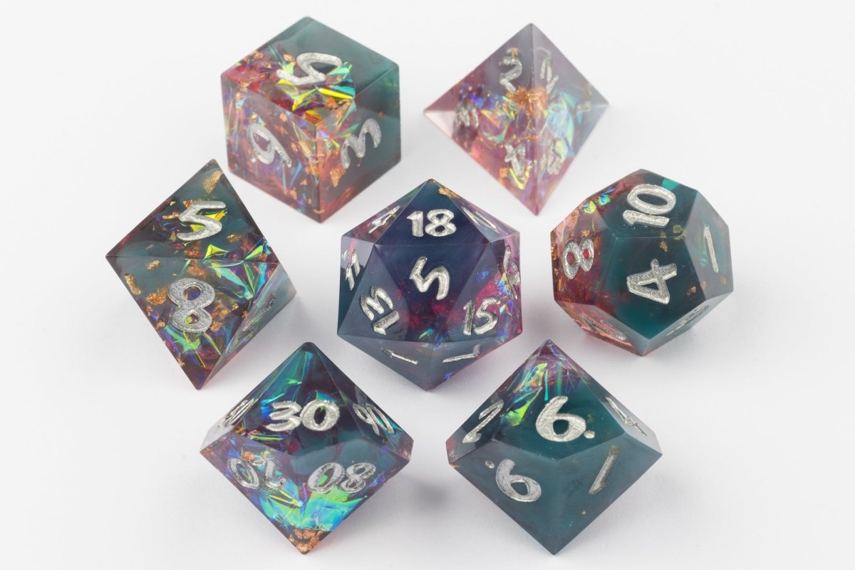 Dilithium Crystal Dnd Dice Set - Roll With Advantage