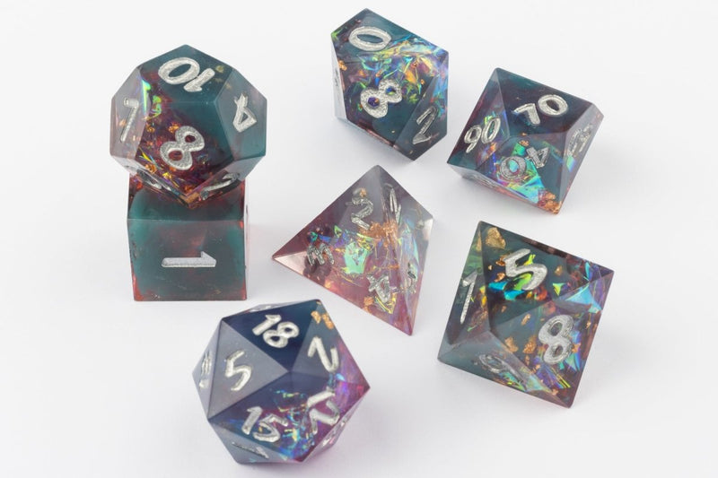 Dilithium Crystal Dnd Dice Set - Roll With Advantage