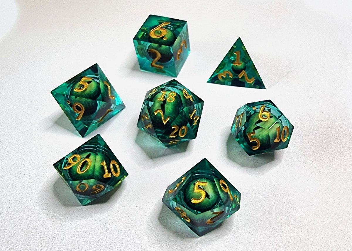 Eye Of Newt Roving Eyes Dnd Dice Set - Roll With Advantage