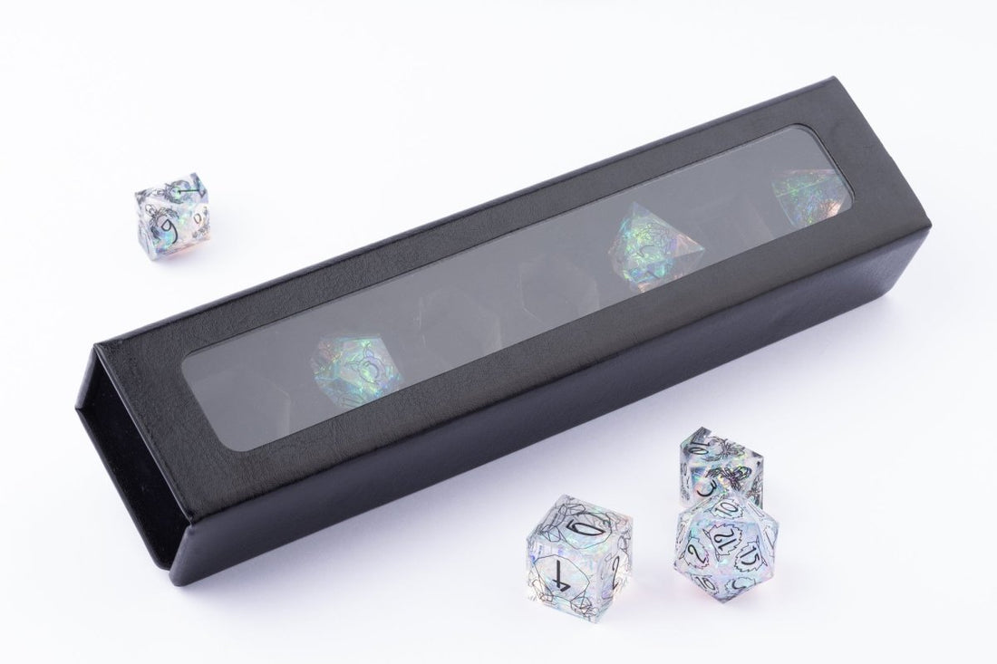 Faux Leather Dice Box with Window - Roll With Advantage