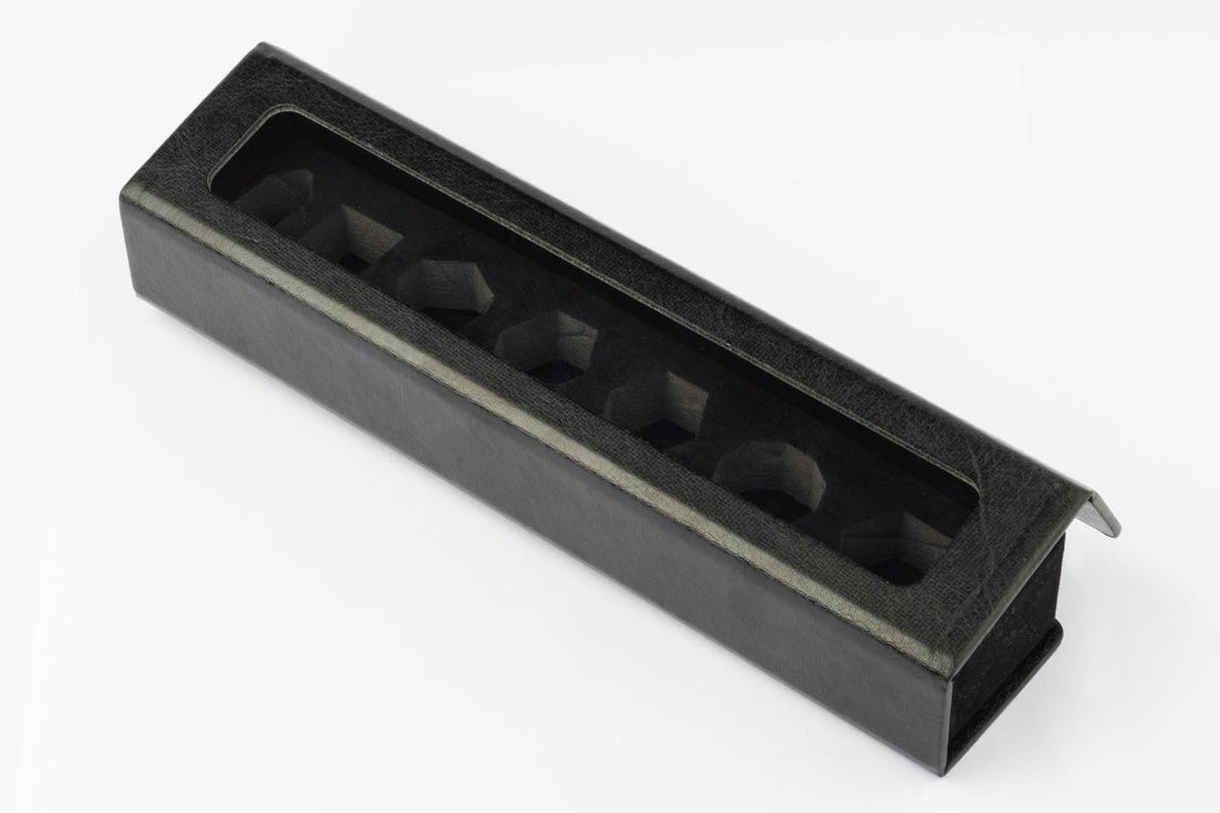 Faux Leather Dice Box with Window - Roll With Advantage