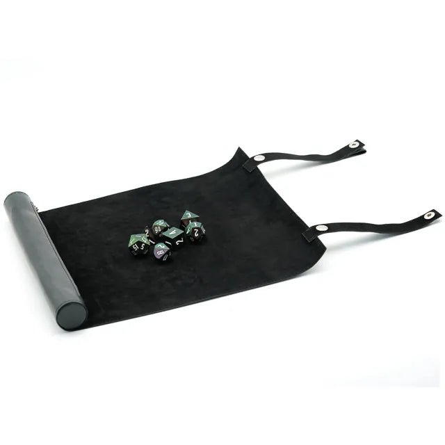 Faux Leather Dice Holder and Rolling Mat - Roll With Advantage