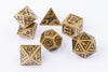 Fighter Ancient Gold Dnd Dice Set - Roll With Advantage