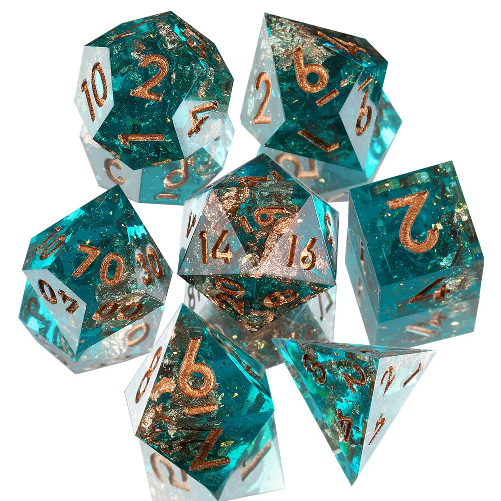 Forgotten Oasis Sharp Edge Dnd Dice Set - Roll With Advantage