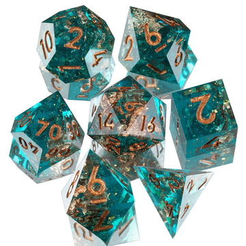 Forgotten Oasis Sharp Edge Dnd Dice Set - Roll With Advantage
