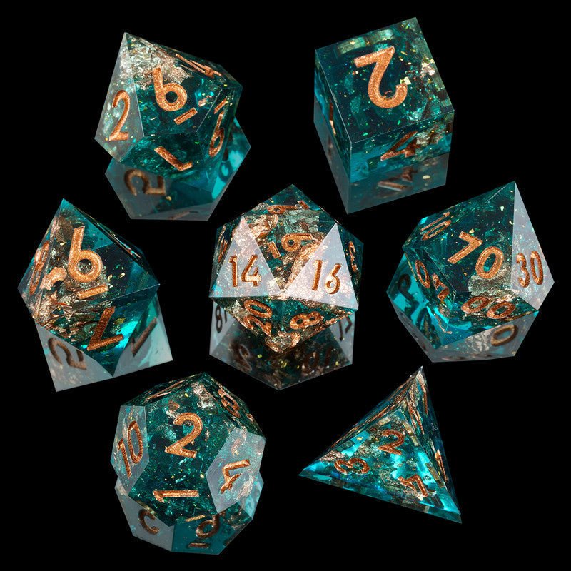 Forgotten Oasis Sharp Edge Dnd Dice Set - Roll With Advantage