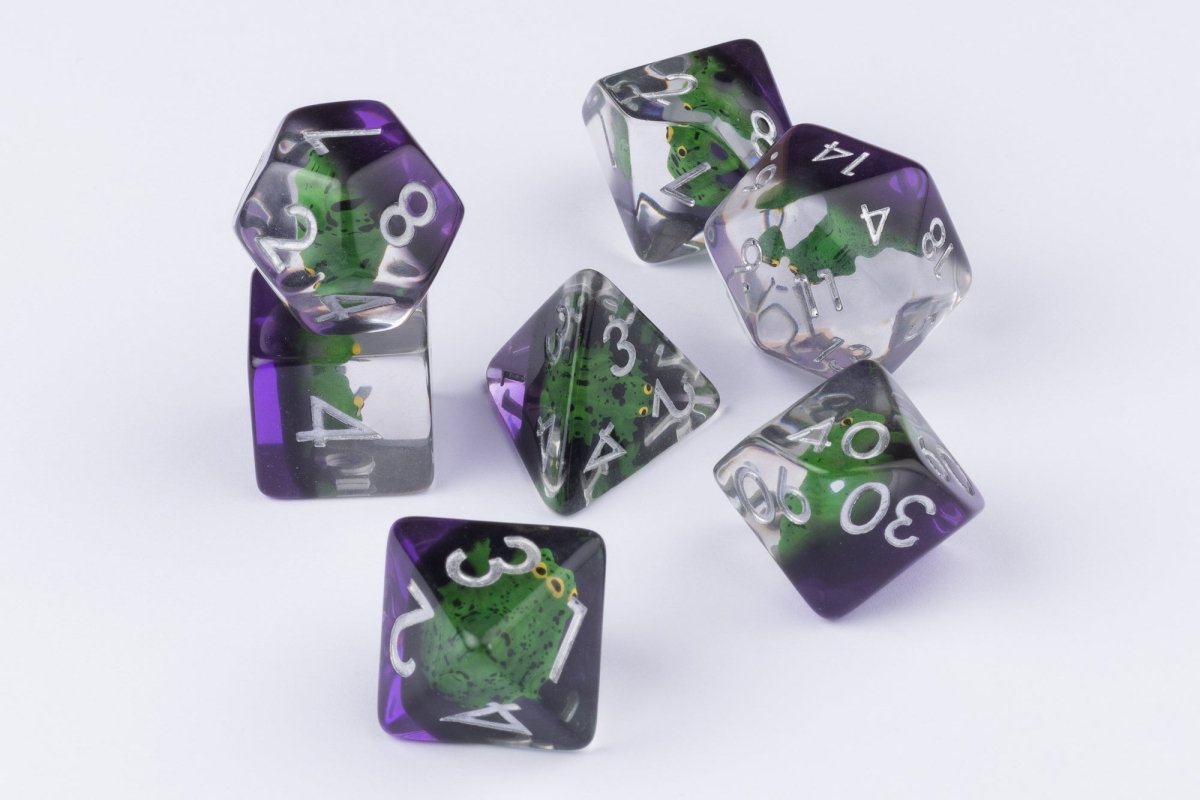 Froggy Dnd Dice Set - Roll With Advantage